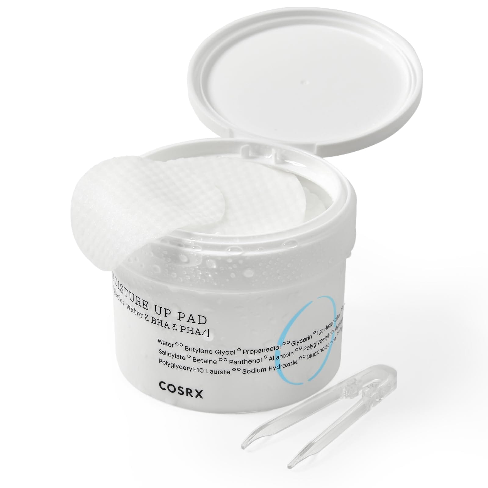 COSRX One Step Moisture Up Pad drėkinamieji ir raminamieji padeliai
