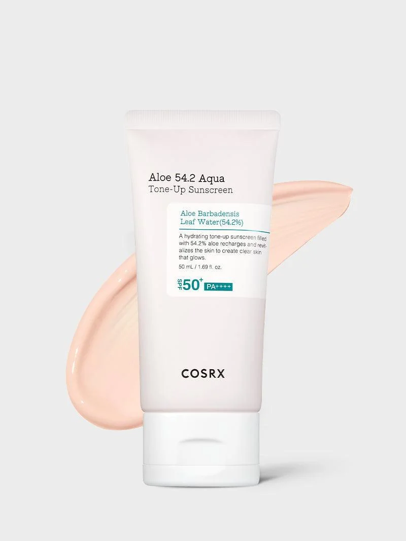 COSRX Aloe 54.2 Aqua Tone-up Sunscreen SPF 50+ PA++++ apsauginis kremas nuo saulės