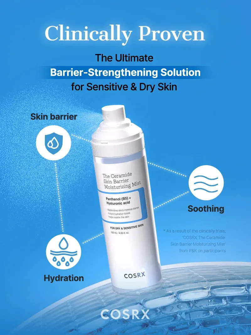 COSRX The Ceramide Skin Barrier Moisturizing Mist veido dulksna