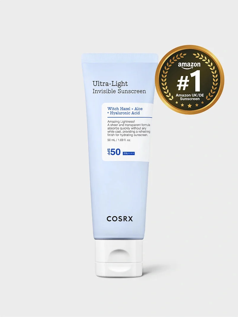 COSRX Ultra-Light Invisible Sunscreen SPF50 PA++++ apsauginis kremas nuo saulės