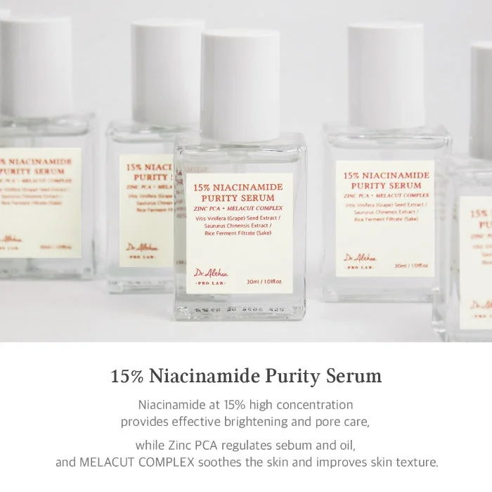Dr. Althea 15% Niacinamide Purity Serum veido serumas