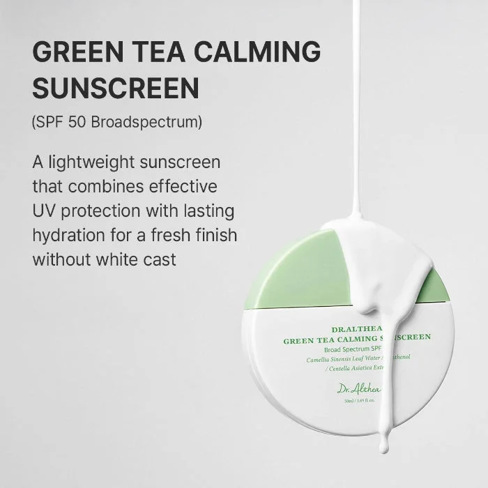 Dr. Althea Green Tea Calming Sunscreen apsauginė priemonė nuo saulės