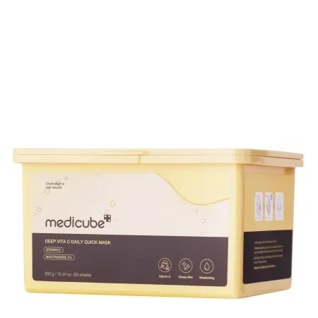 Medicube Deep Vita C Daily Quick Mask skaistinančių lakštinių veido kaukių rinkinys