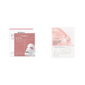 Kolageno veido kaukių rinkinys: BIODANCE Bio-Collagen ir MEDICUBE Collagen Lifting kaukės