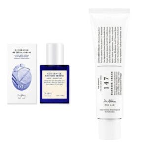 Retinolio starterio rinkinys: Dr. Althea 0,1 % retinolio serumas ir 147 Barrier Cream