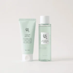 Beauty of Joseon Green Plum rinkinys – prausiklis ir rūgščių tonikas