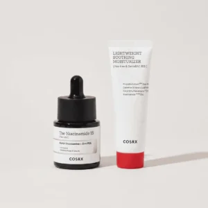 COSRX niacinamido rinkinys – serumas ir lengvas kremas