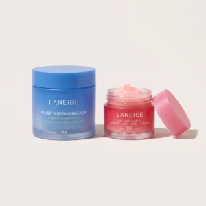 LANEIGE naktinio ritualo dovanų rinkinys – veido ir lūpų kaukės