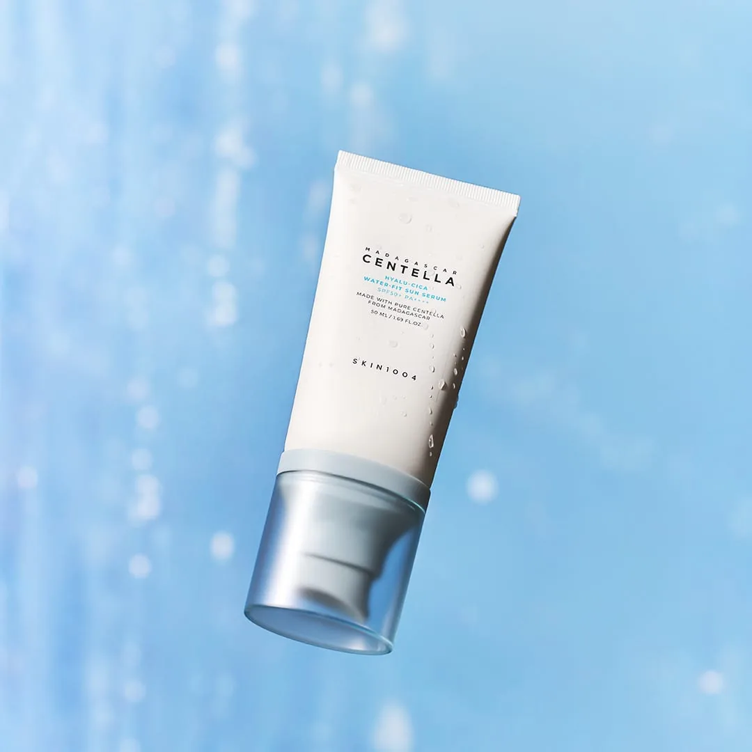 SKIN1004 Madagascar Centella Hyalu-Cica Water-Fit Sun Serum SPF50+ apsauga nuo saulės